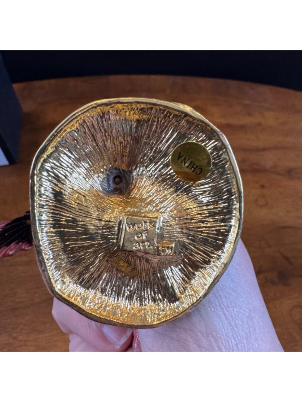 Majesty Release No. 20 Decorative Eagle Trinket Box With Rhinestones & Hinged Li - Picture 7 of 13